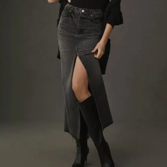 NWT!! Reformation Tazz Maxi Denim Skirt - Size 25 - Picture 2 of 7